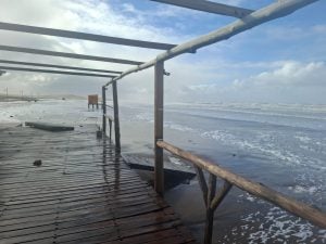 Imágenes y videos del temporal en el distrito y la zona