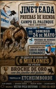 El Palenque se viste de fiesta: gran jineteada y pruebas de riendas (audio)