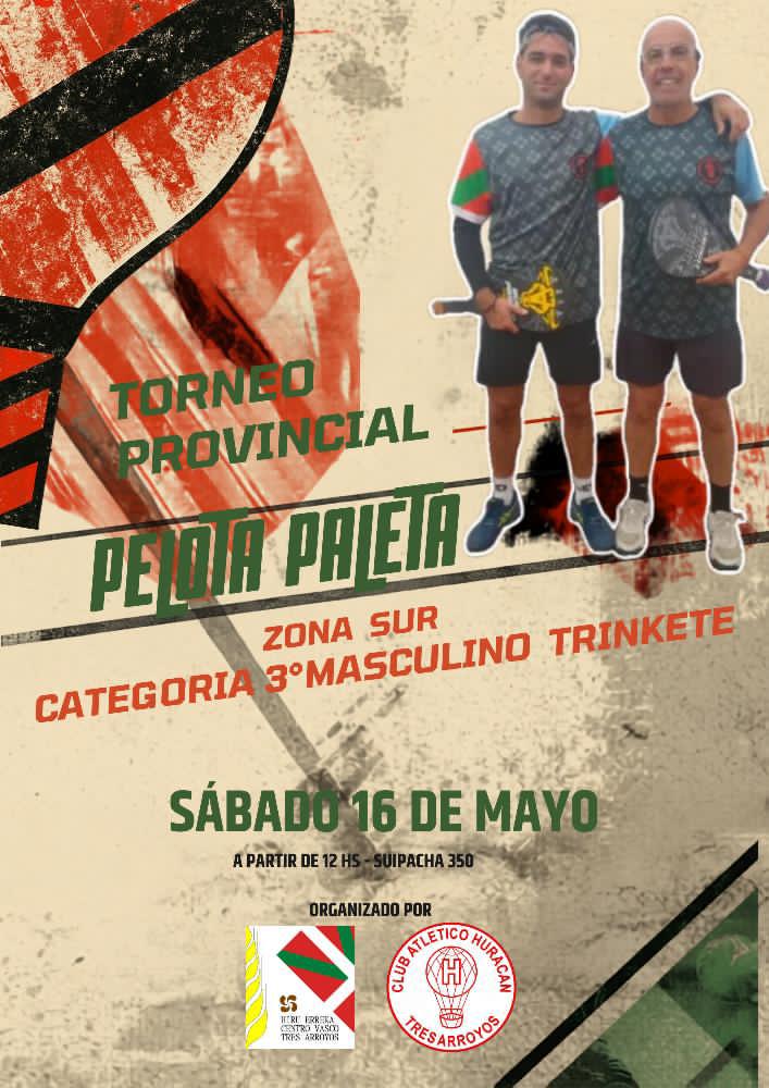 Este fin de semana, nuevo Torneo Provincial de Pelota a Paleta en Huracán