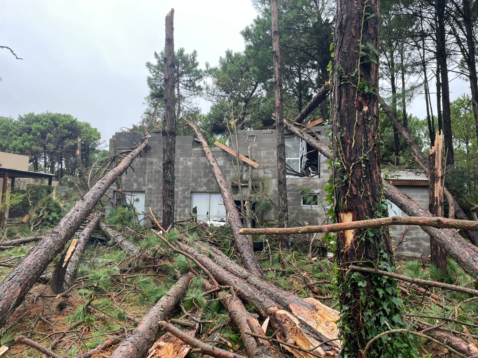 Graves destrozos por el temporal afectan a Pinamar