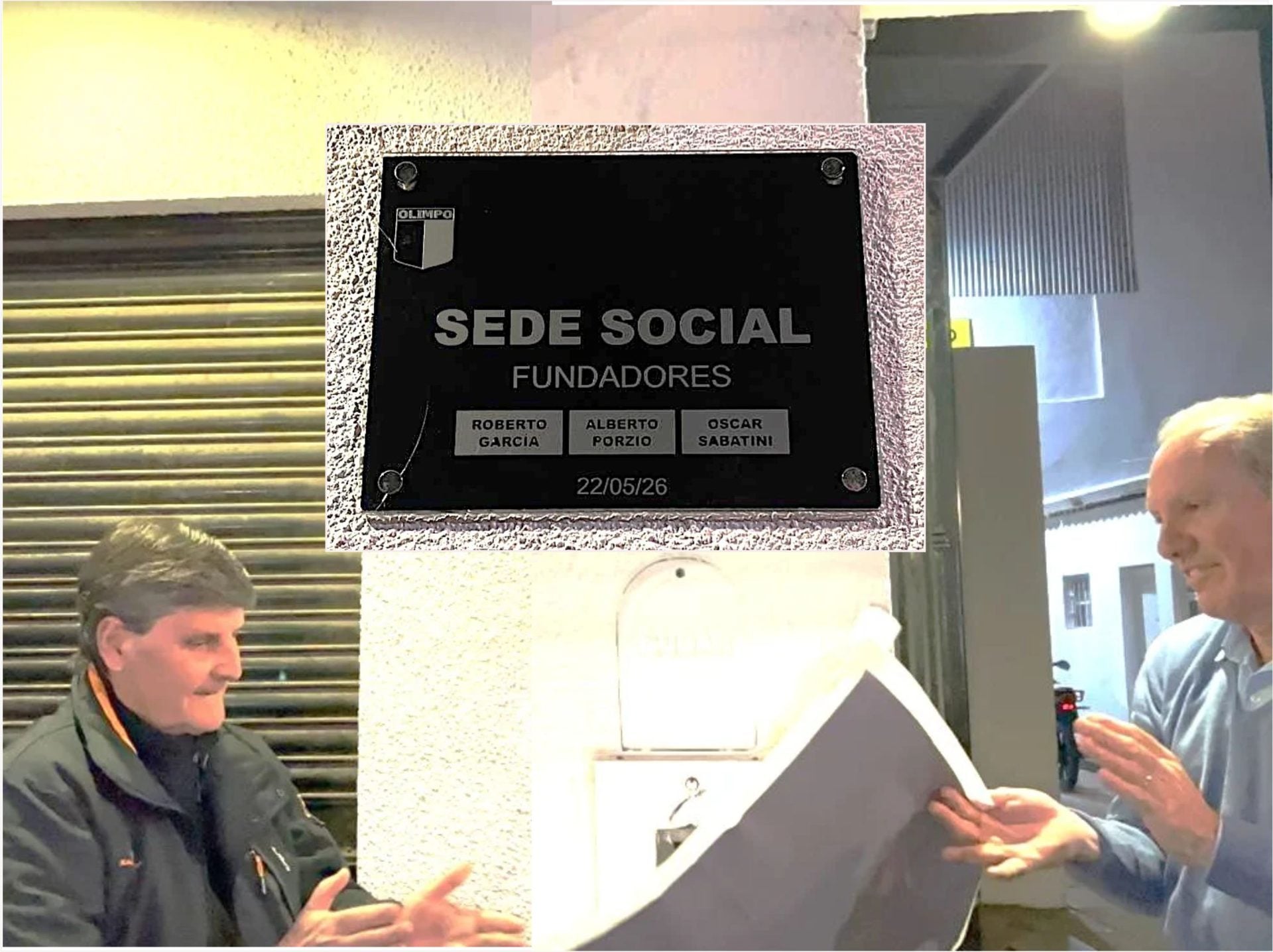(video)Olimpo impuso el nombre de sus fundadores a la sede social