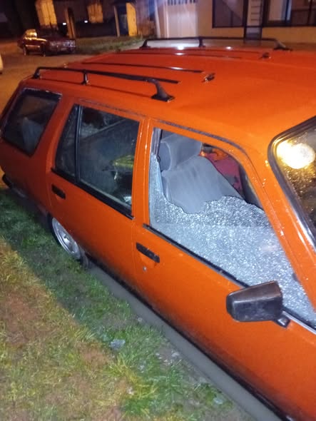 Robaron elementos del interior de un vehículo (video)
