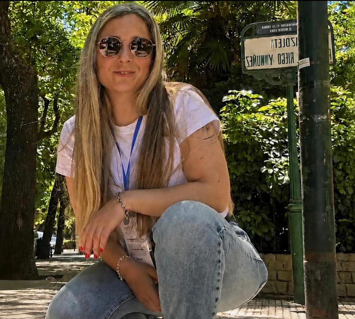Victoria Gianelli, licenciada en fonoaudiología, en plena actividad profesional