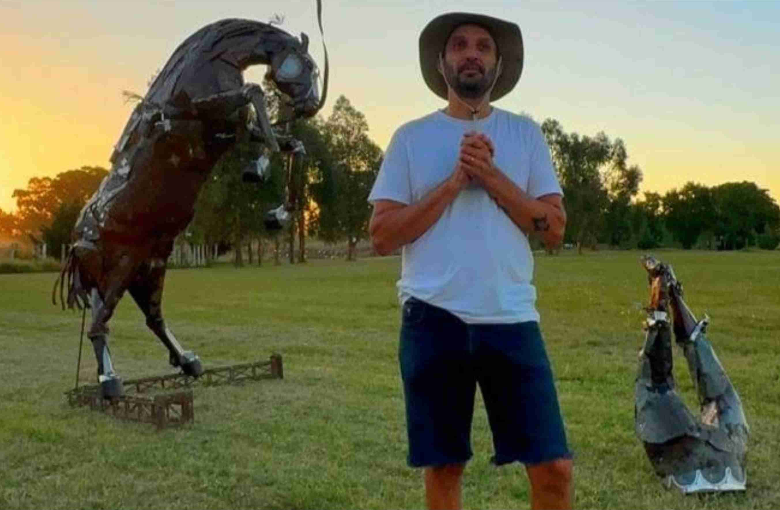 Pasarotti no quiere que el monumento al caballo en Cascallares sea para El Zorro