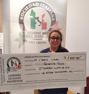 Ganadores del sorteo mensual de la Sociedad Italiana