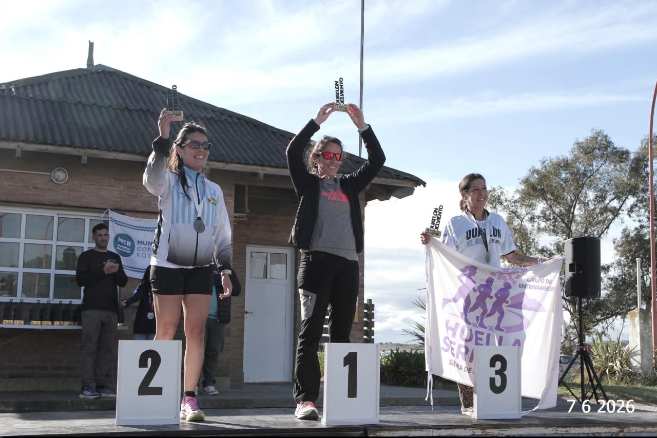Marianela Taboada hizo podio en el Duatlón del Sur en PehuenCo