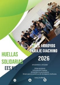 Huellas Solidarias, nueva colecta en el SUM de la Escuela Técnica (audio)
