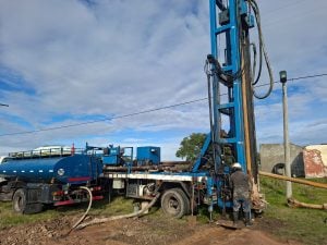 Con fondos municipales: avanza la construcción de un nuevo pozo de agua