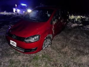 Se despistó en Ruta 3 por el mal estado del asfalto