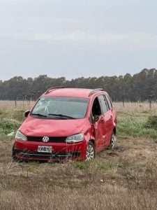 Se despistó en Ruta 3 por el mal estado del asfalto