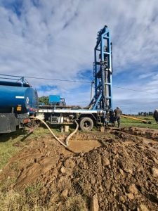 Con fondos municipales: avanza la construcción de un nuevo pozo de agua