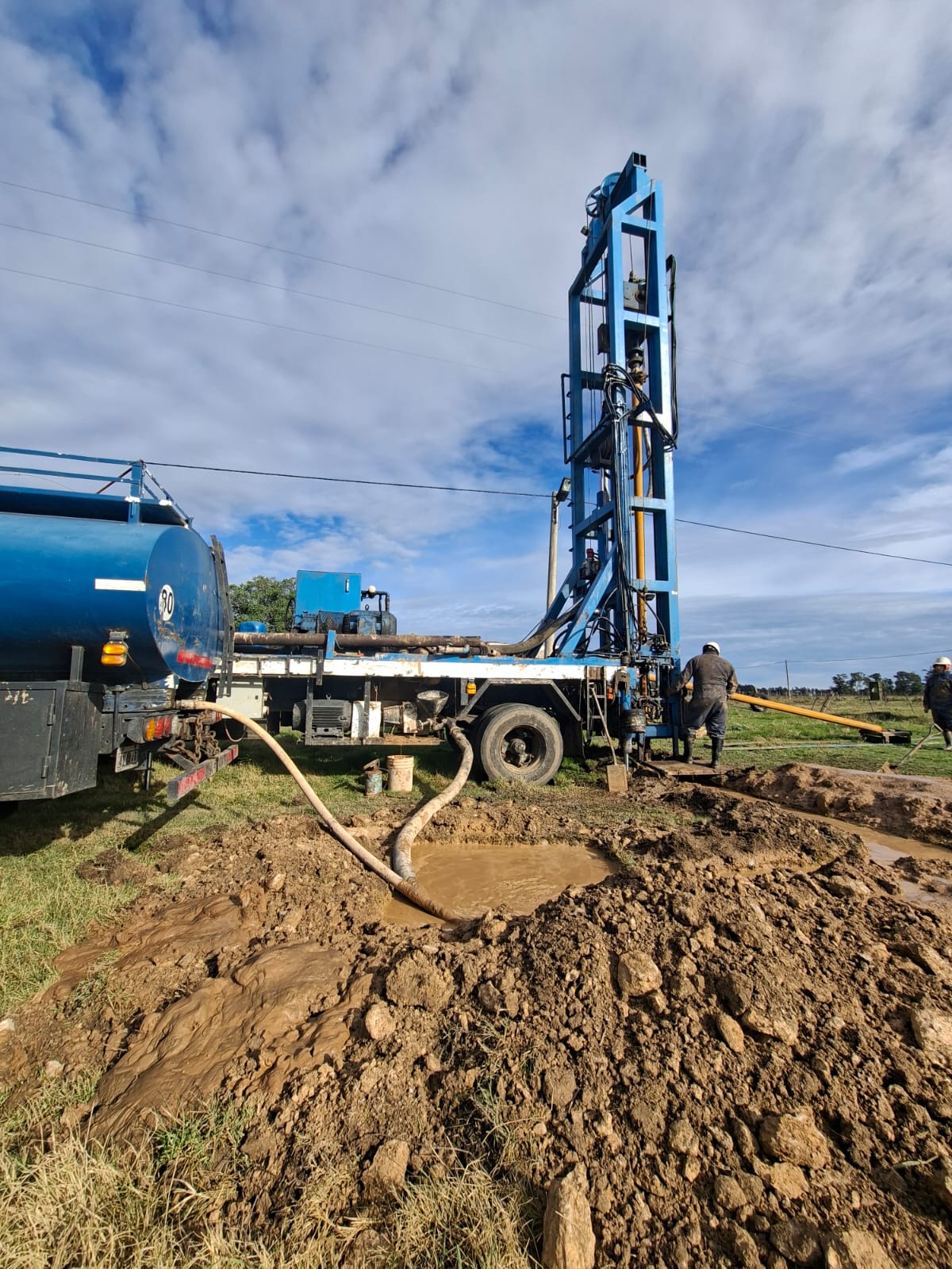 Con fondos municipales: avanza la construcción de un nuevo pozo de agua
