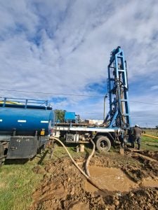 Con fondos municipales: avanza la construcción de un nuevo pozo de agua