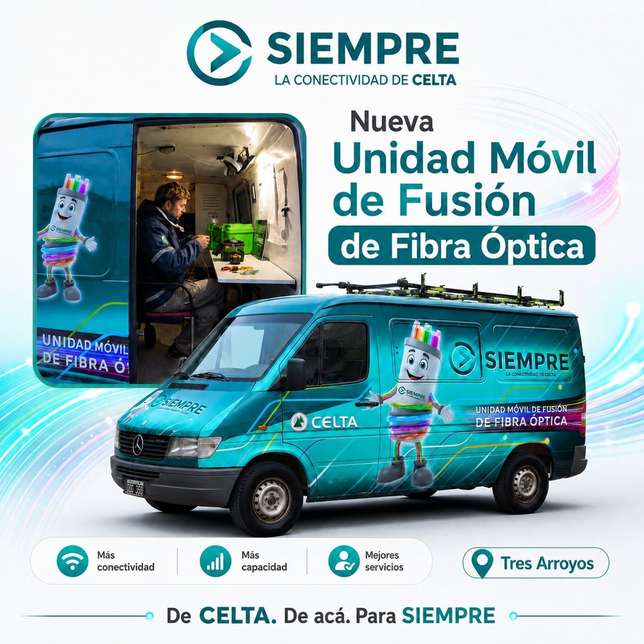 SIEMPRE ya cuenta con su Unidad Móvil de Fusión de Fibra Óptica