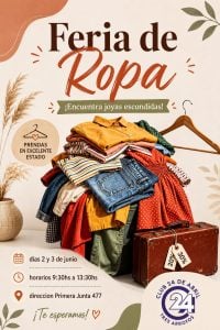 (audio) Con precios accesibles, el Club 24 de Abril abrió las puertas de su feria americana