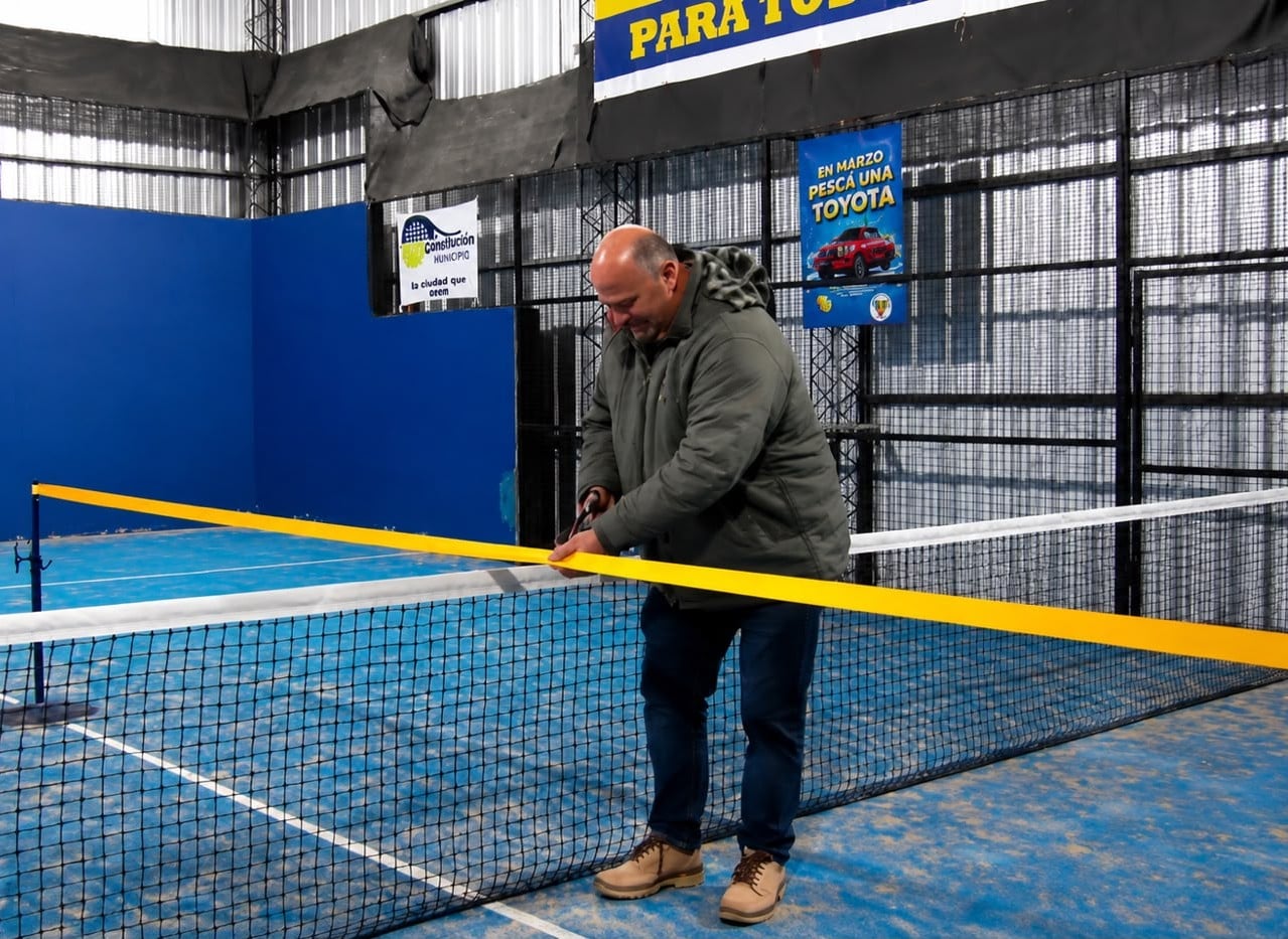 Llegó el día, Echegoyen inauguró su cancha de Padel (audio)