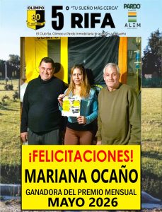Mariana Ocaño ganó el tercer sorteo mensual de la rifa de Olimpo