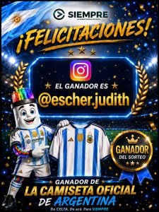 CELTA realizó el sorteo de la camiseta oficial de la Selección Argentina