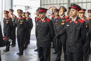 Reconocimientos, ascensos, nuevos cadetes y mucha emoción en el Cuartel de Bomberos Voluntarios