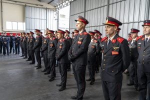 Reconocimientos, ascensos, nuevos cadetes y mucha emoción en el Cuartel de Bomberos Voluntarios