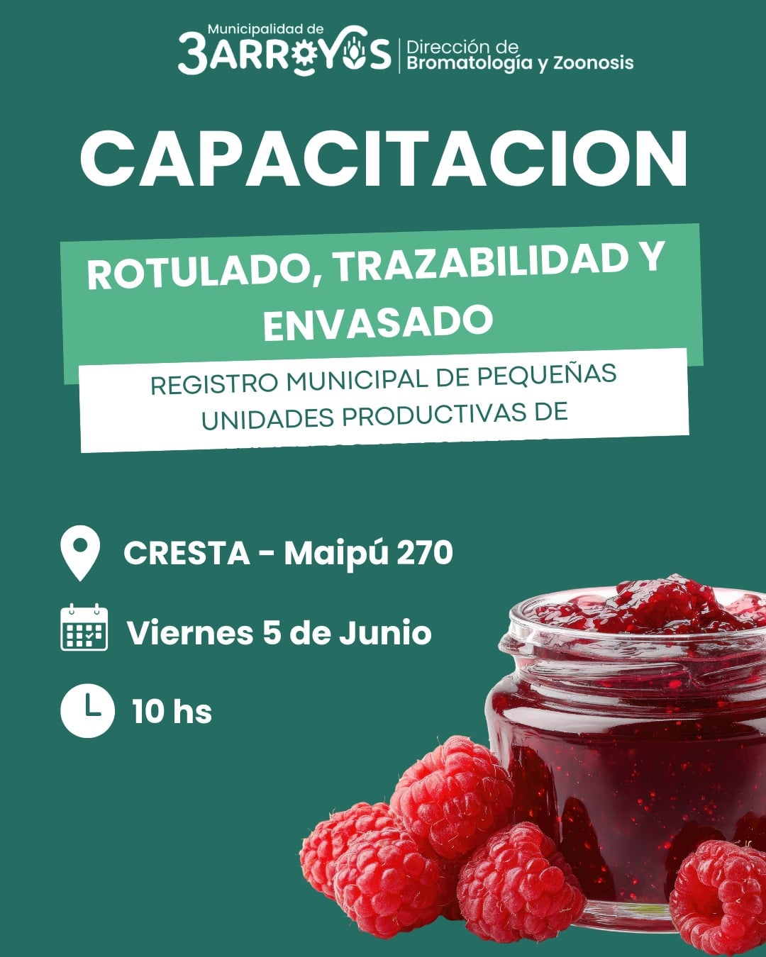 Capacitación para elaboradores y emprendedores en el CRESTA