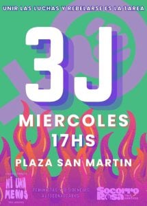 (audio) Se conmemora un nuevo aniversario del “Ni Una Menos” con movilización y talleres