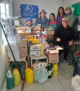 Bicisolidarios entregaron las donaciones del mes de Mayo