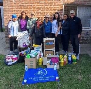 Bicisolidarios entregaron las donaciones del mes de Mayo