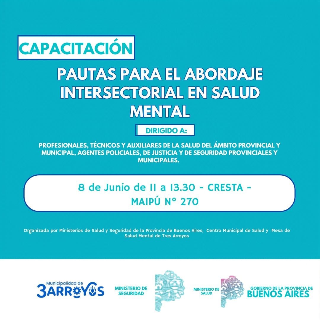 Proponen jornada sobre abordaje intersectorial de urgencias en salud mental