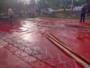 (audio)Construyen un tinglado en la Escuela “Ciudad de Tres Arroyos” de Misiones