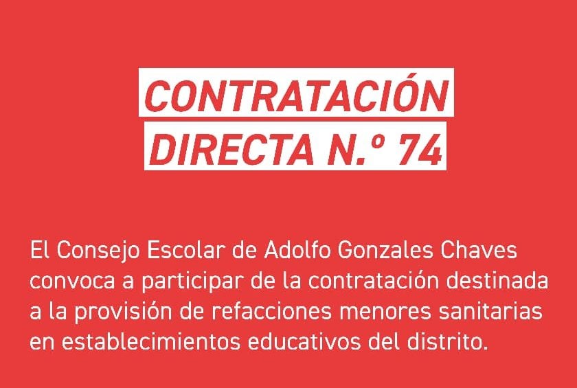 Chaves: el Consejo Escolar abre una contratación para refacciones sanitarias