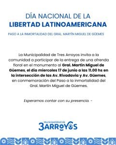 Ofrenda Floral por el Día de la Libertad Latinoamericana
