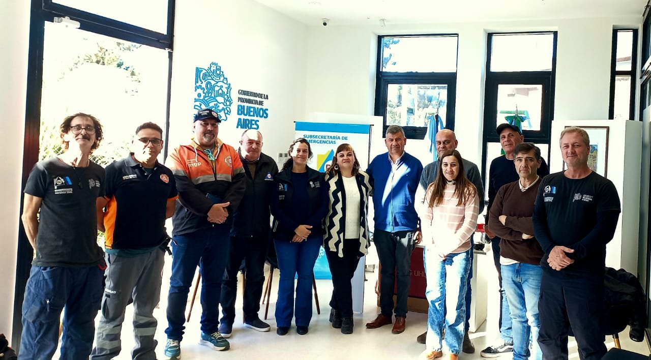 Gustavo Florentín participó de la reunión zonal de Defensa Civil en Mar Chiquita