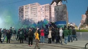 Villa campeón y la plaza San Martín se pintó de verde
