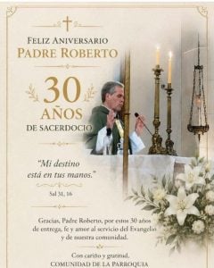 (audio) El Padre Roberto Buckle cumplió 30 años de Ordenación Sacerdotal