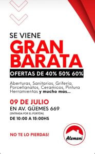 (audio) Regresa “La Gran Barata” de Alemani Aberturas