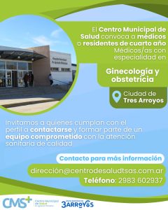 El Centro Municipal de Salud abrió una convocatoria para especialistas en Ginecología y Obstetricia