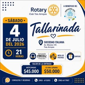 (audio) Todo listo para la tallarinada del Rotary Club a beneficio de “Un Mundo Divertido con Vos”