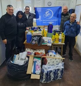 Los Bicisolidarios siguen rodando: hicieron su donación de junio