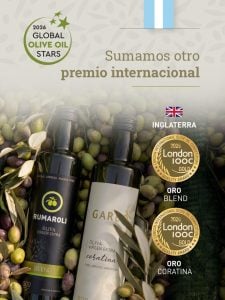 En Londres: Nuevo reconocimiento internacional para Aceites de oliva Rumaroli