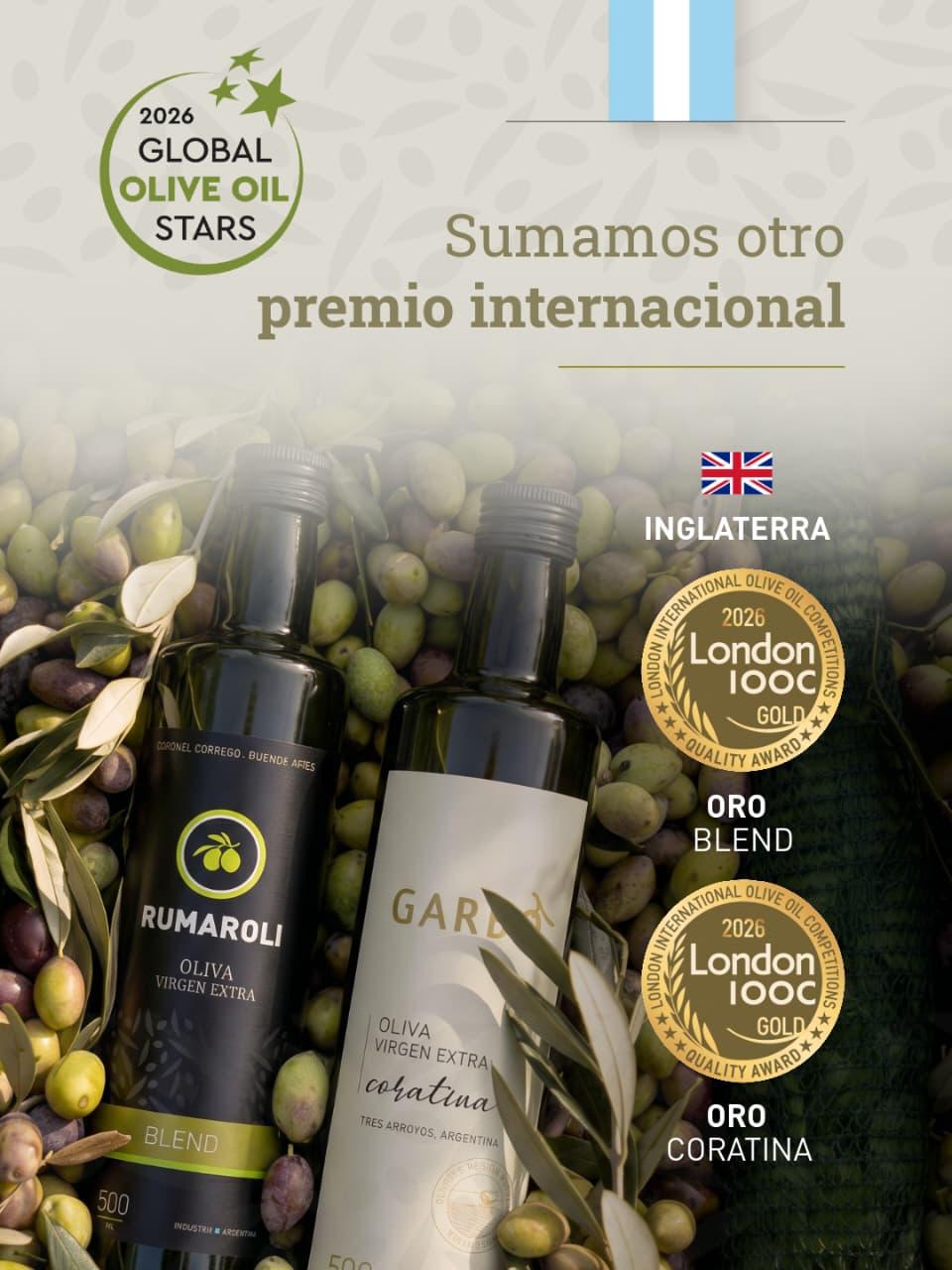 En Londres: Nuevo reconocimiento internacional para Aceites de oliva Rumaroli