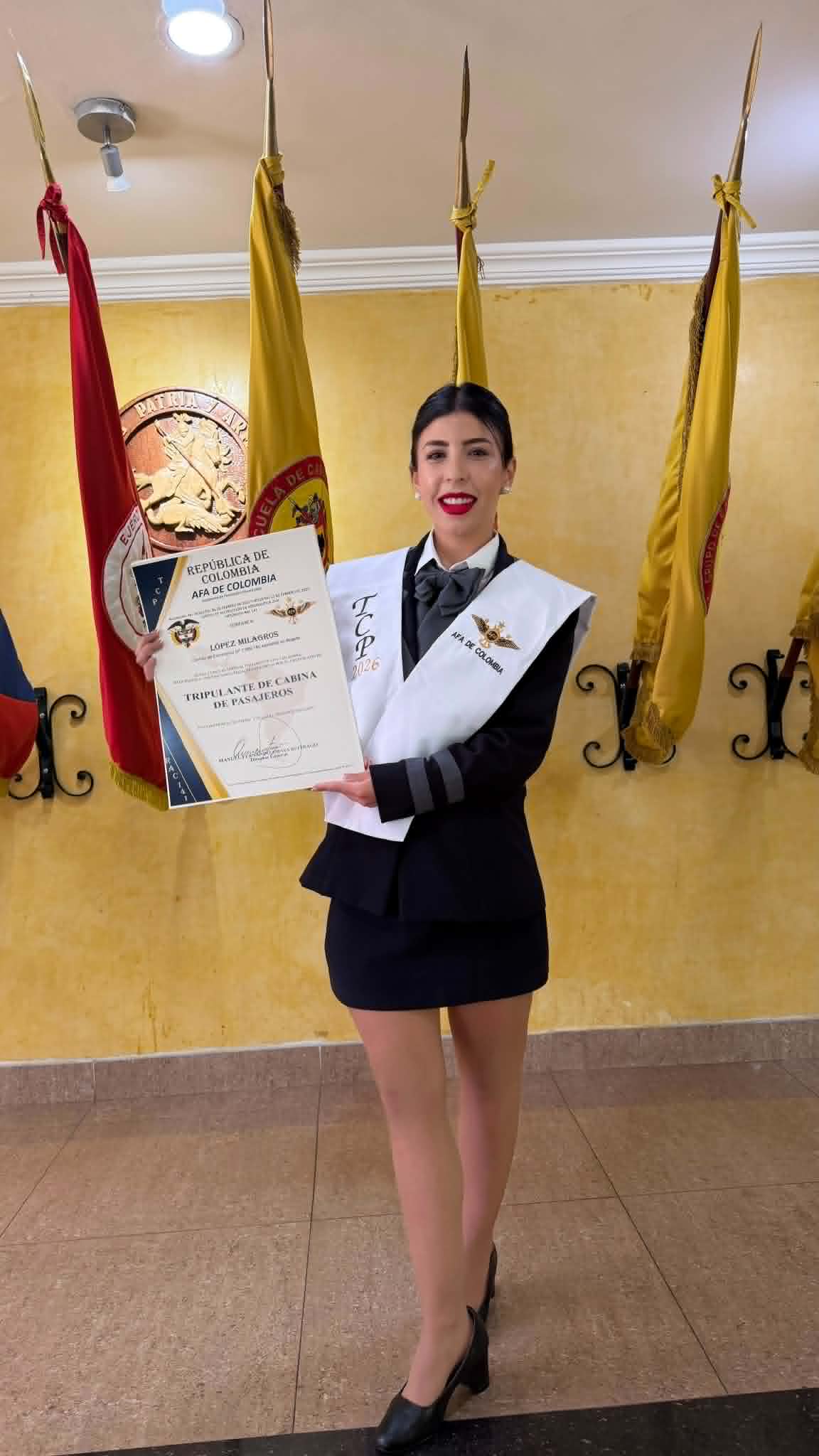 En Colombia, se recibió Milagros López, una amiga de la casa
