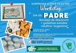 Cocina mundialista para agasajar a Papá. Taller en la Biblioteca Cacuri