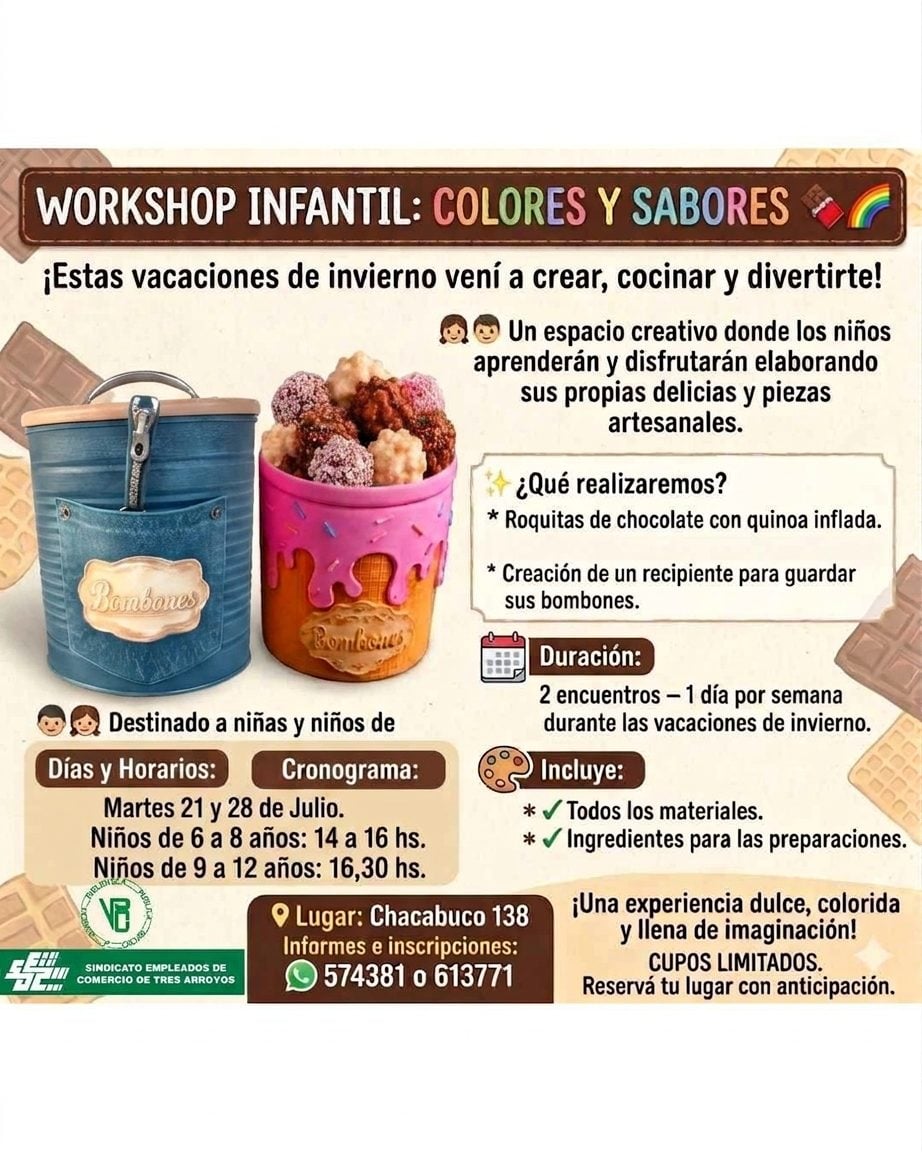 “Colores y sabores”: abierta la inscripción para el nuevo taller de la Biblioteca Cacuri
