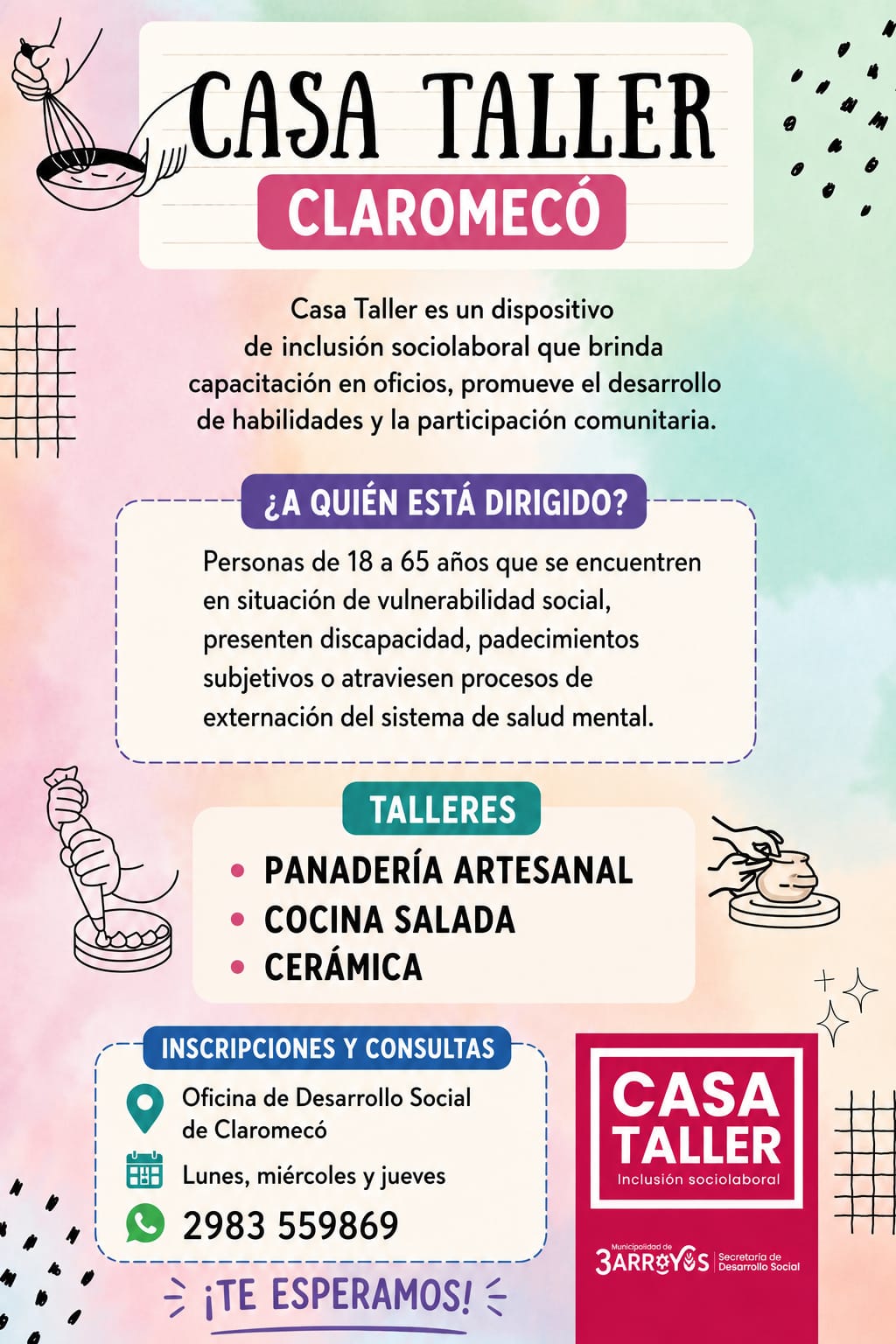 Llega Casa Taller a Claromecó