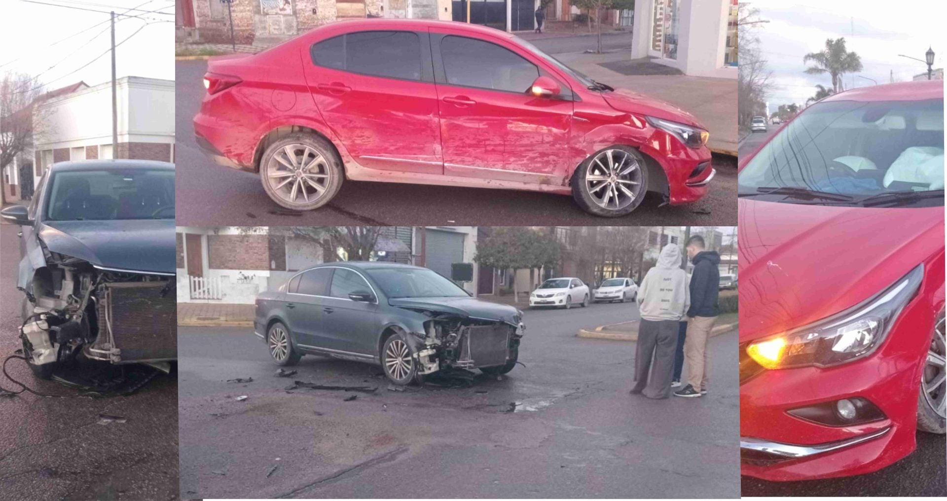 Fuerte encontronazo en Belgrano y Olavarría
