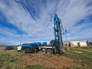 Con fondos municipales: avanza la construcción de un nuevo pozo de agua