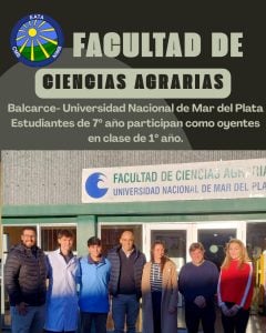 Escuela Agropecuaria: alumnos fueron oyentes en la Facultad de Agronomía