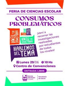 Monte Hermoso: “Consumos problemáticos”,  tema de la 2° Feria de Ciencias Escolar