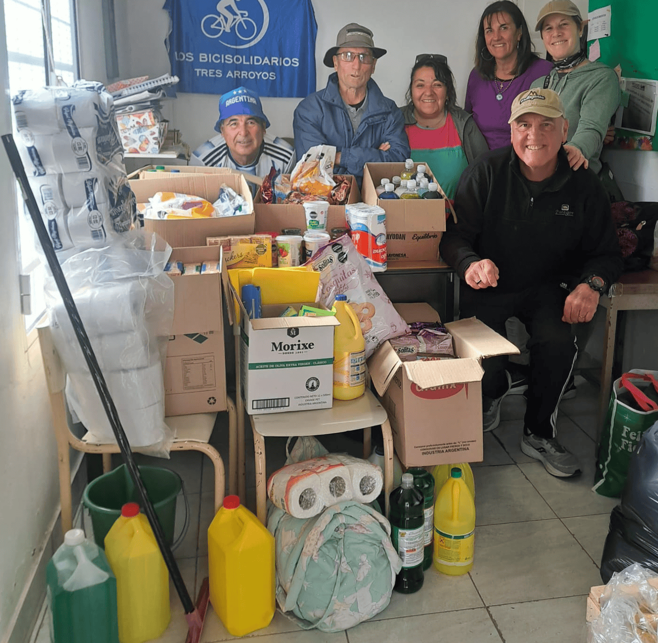 Bicisolidarios entregaron las donaciones del mes de Mayo
